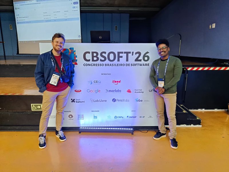 Arthur e David no CBSoft 2026